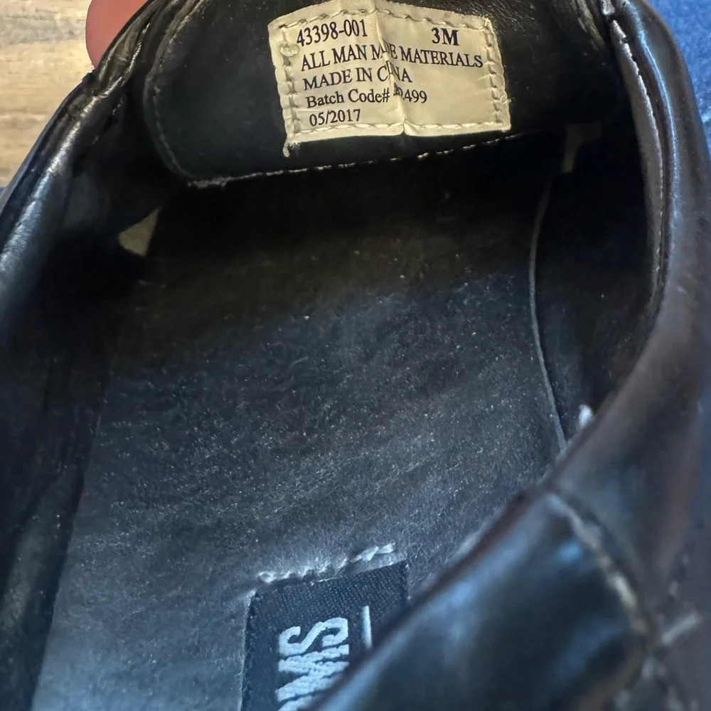 Stacy Adams Boy’s Classic Black Oxfords, Size 3M